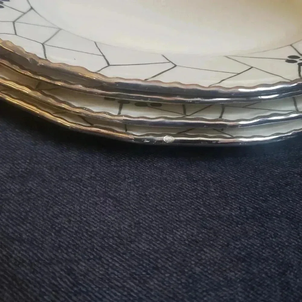 Tea Pot and Desert Plate‎ Set